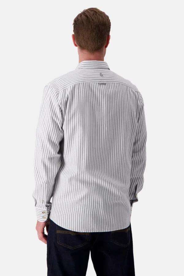 Hemd Twill Basic - Silver Stripes