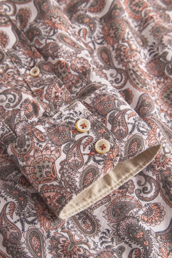 Hemd-gemustert - Mezcal Paisley
