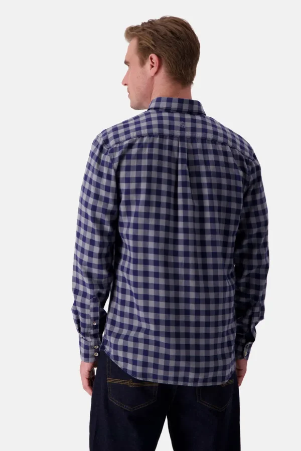 Hemd-gemustert - Navy Vichy