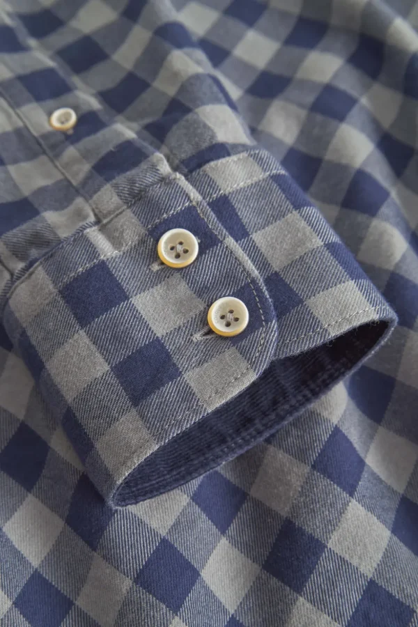 Hemd-gemustert - Navy Vichy