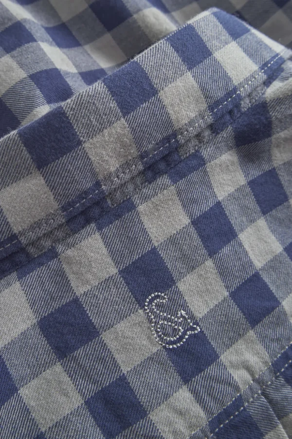 Hemd-gemustert - Navy Vichy