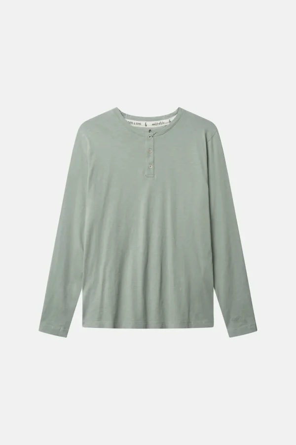 Henley - Slub - Lime