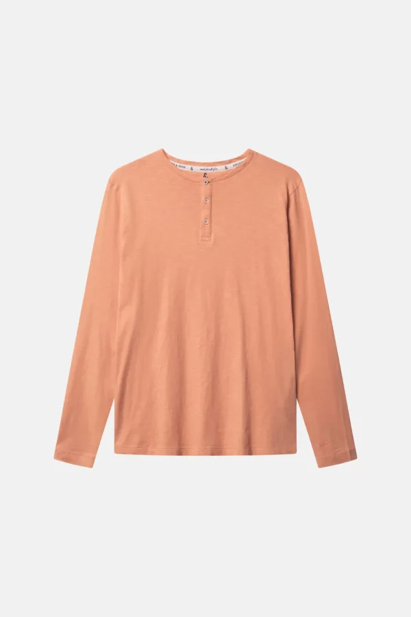 Henley - Slub - Peach
