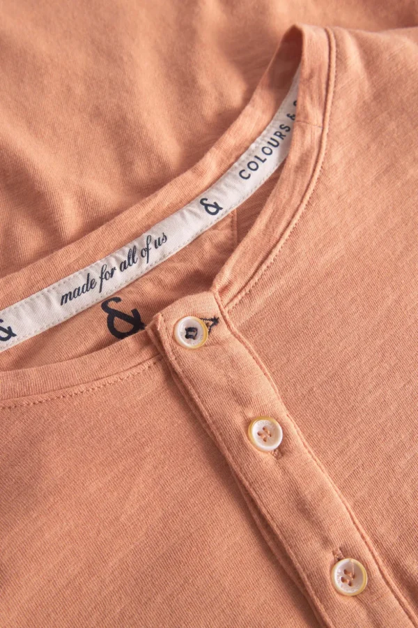 Henley - Slub - Peach