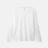 Henley - Slub - White