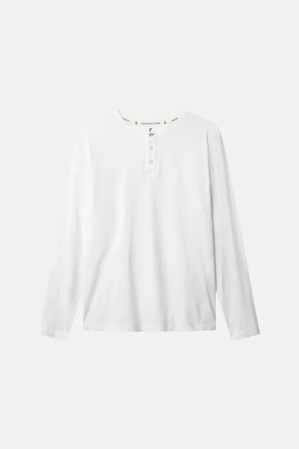 Henley - Slub - White