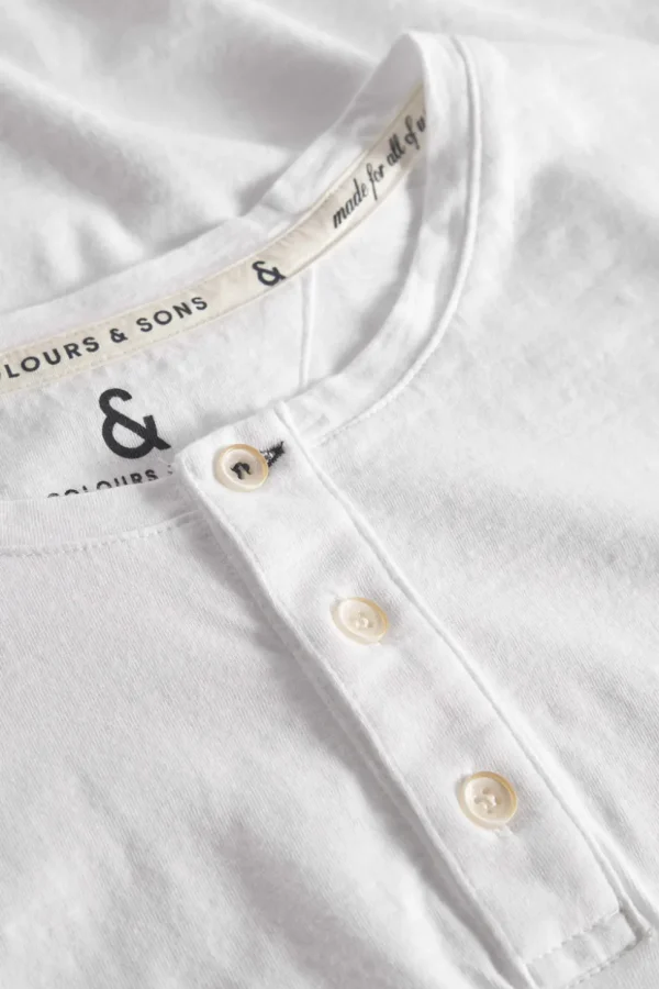 Henley - Slub - White
