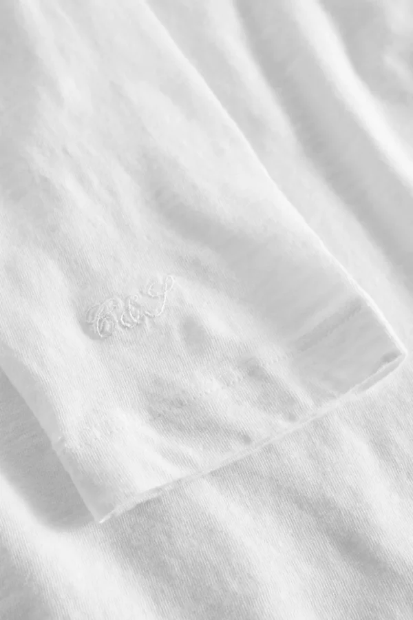 Henley - Slub - White