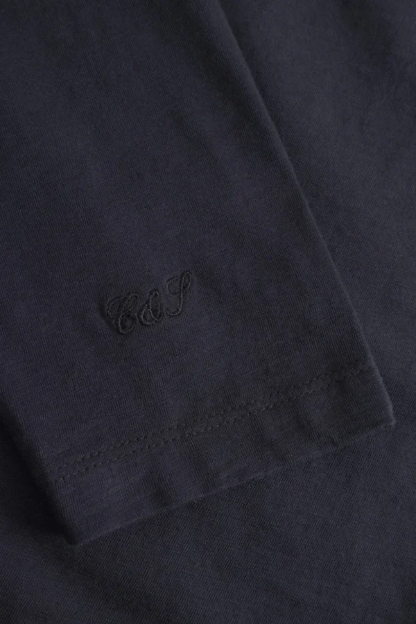 Henley Shirt Slub - Anthracite