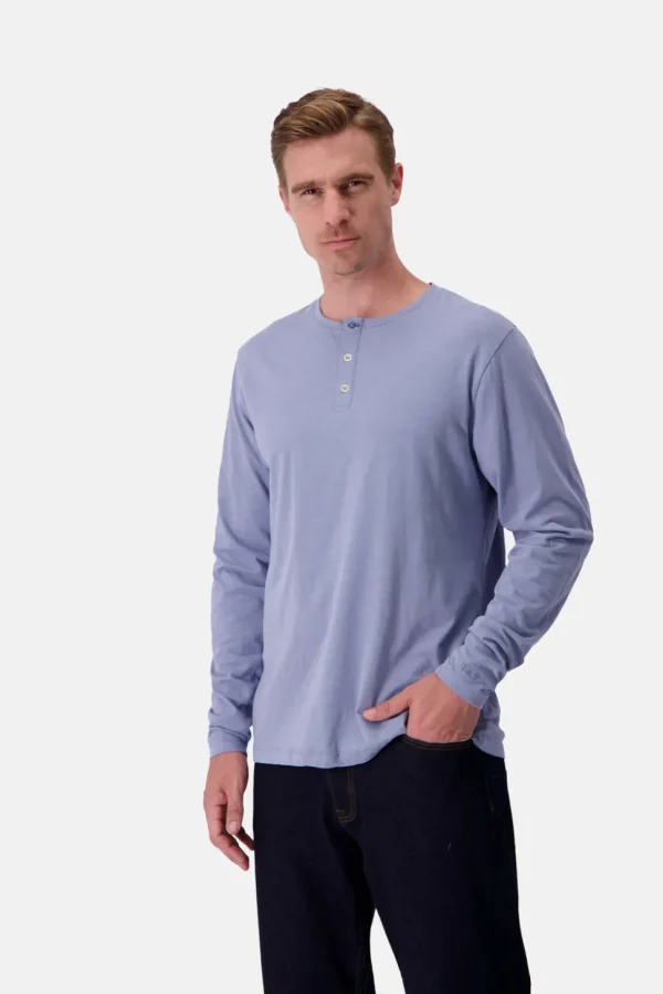 Henley Shirt Slub - Denim