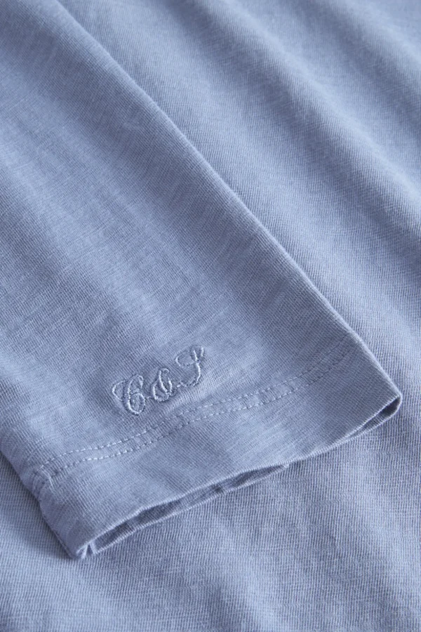 Henley Shirt Slub - Denim