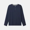 Henley Shirt Slub - Navy