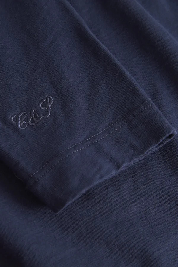 Henley Shirt Slub - Navy