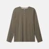 Henley Shirt Slub - Olive