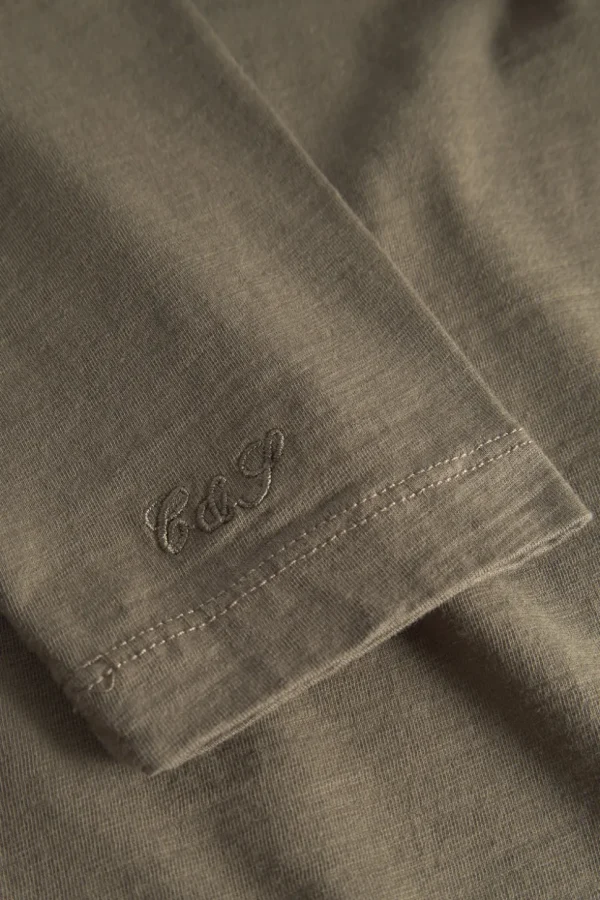 Henley Shirt Slub - Olive