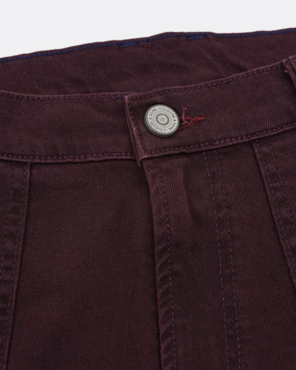 Jeans Coloured Denim - Port Wine