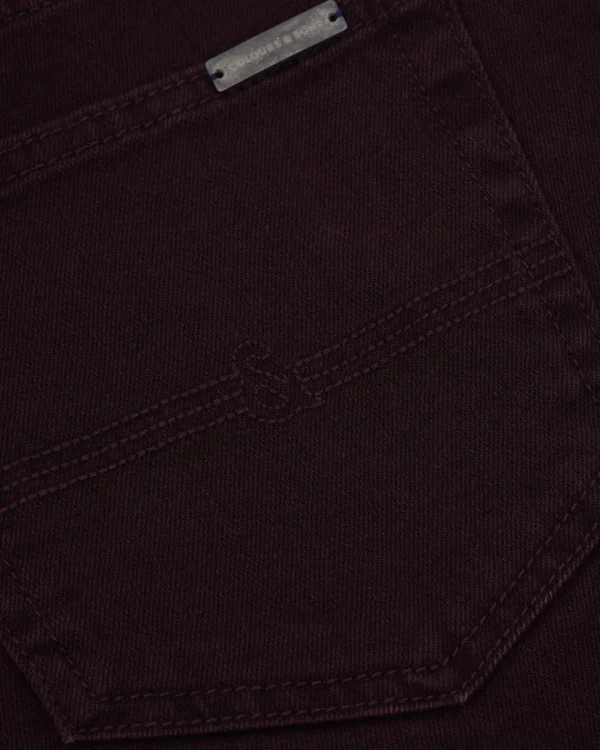 Jeans Coloured Denim - Port Wine