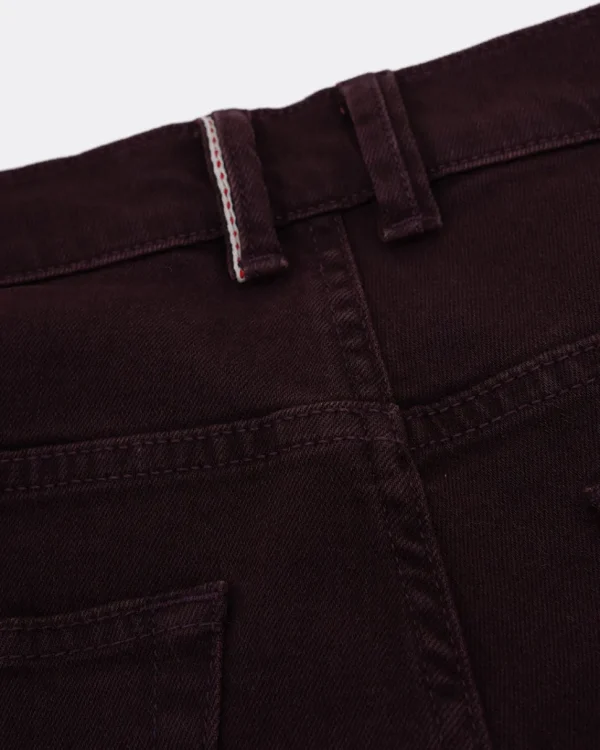Jeans Coloured Denim - Port Wine