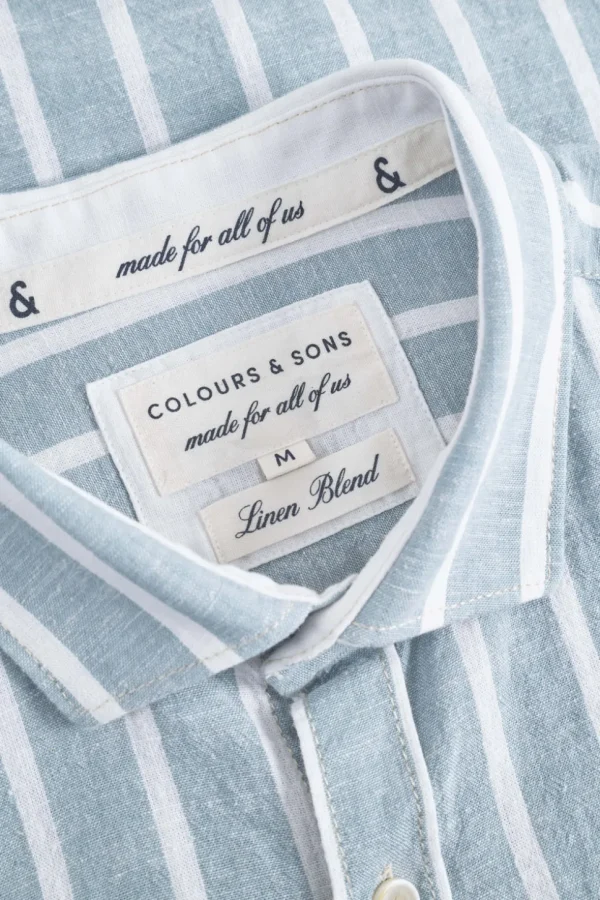 Linen Shirt striped - Kimono Stripes