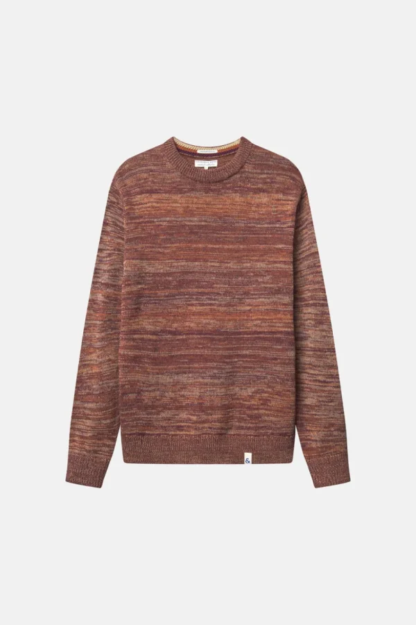 Mouline Pullover - Mahogany Mouliné