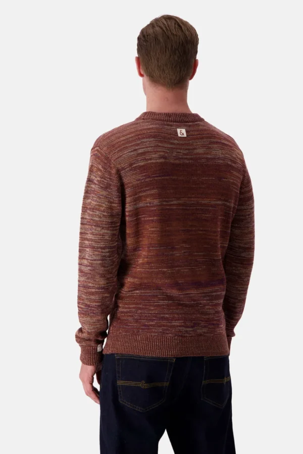 Mouline Pullover - Mahogany Mouliné