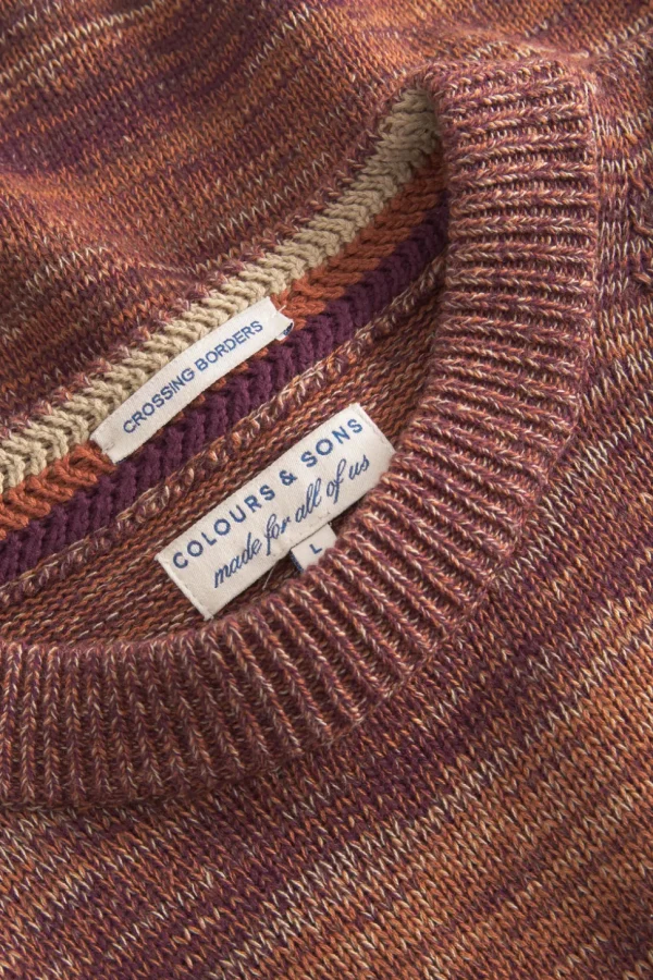 Mouline Pullover - Mahogany Mouliné
