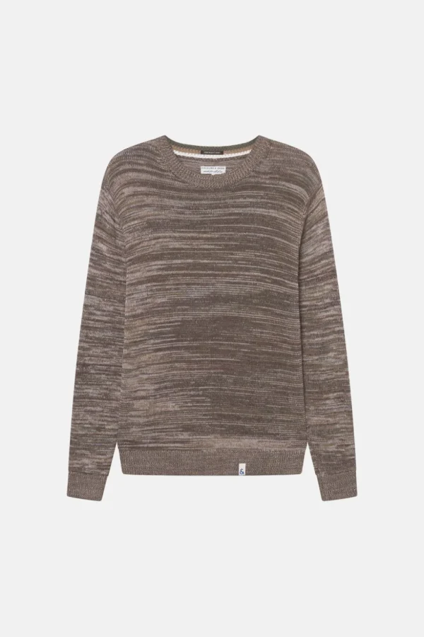 Mouline Pullover - Olive Mouliné