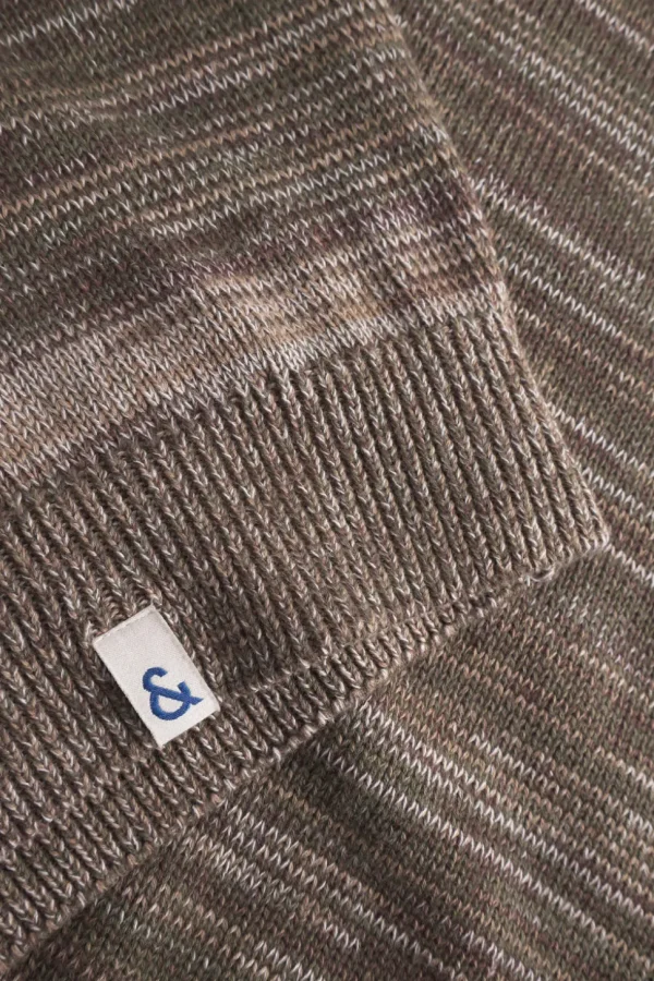 Mouline Pullover - Olive Mouliné