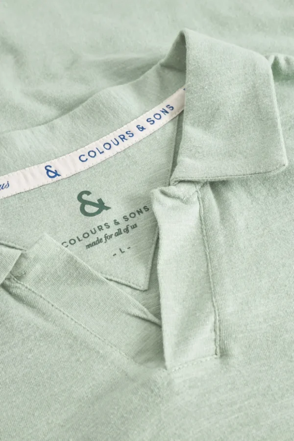 Polo Leinen Blend - Lime