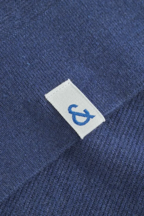 Polo Leinen Blend - Navy