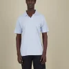 Polo Leinen Blend - Sky