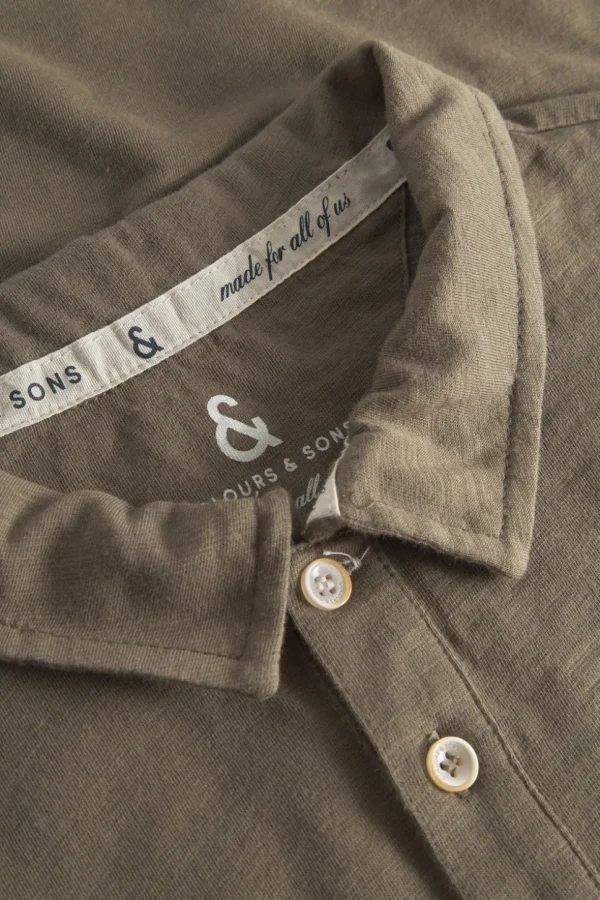 Poloshirt Slub - Olive