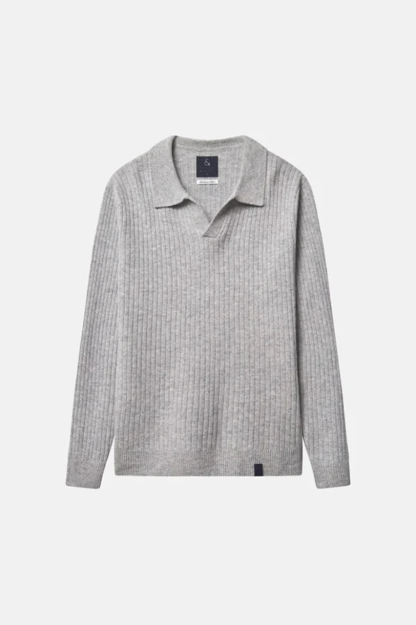 Pullover Johnny Kragen - Silver