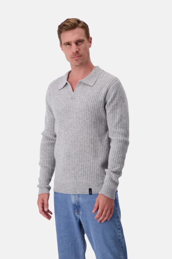 Pullover Johnny Kragen - Silver