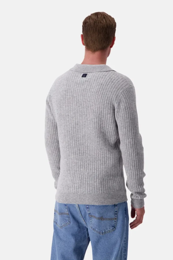 Pullover Johnny Kragen - Silver