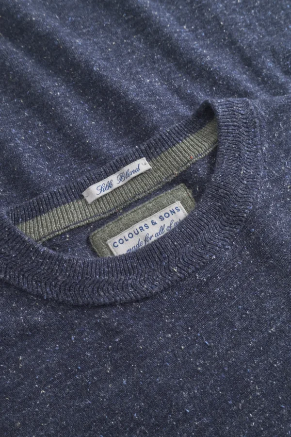 Pullover Silk Blend - Navy