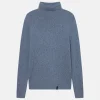 Rollkragen Pullover Donegal - Denim