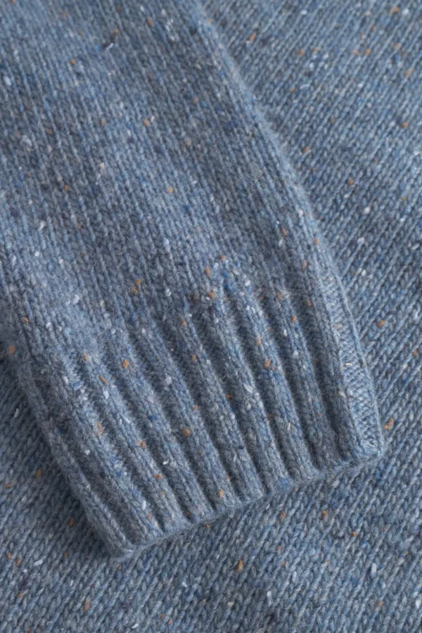 Rollkragen Pullover Donegal - Denim