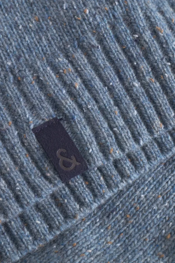 Rollkragen Pullover Donegal - Denim