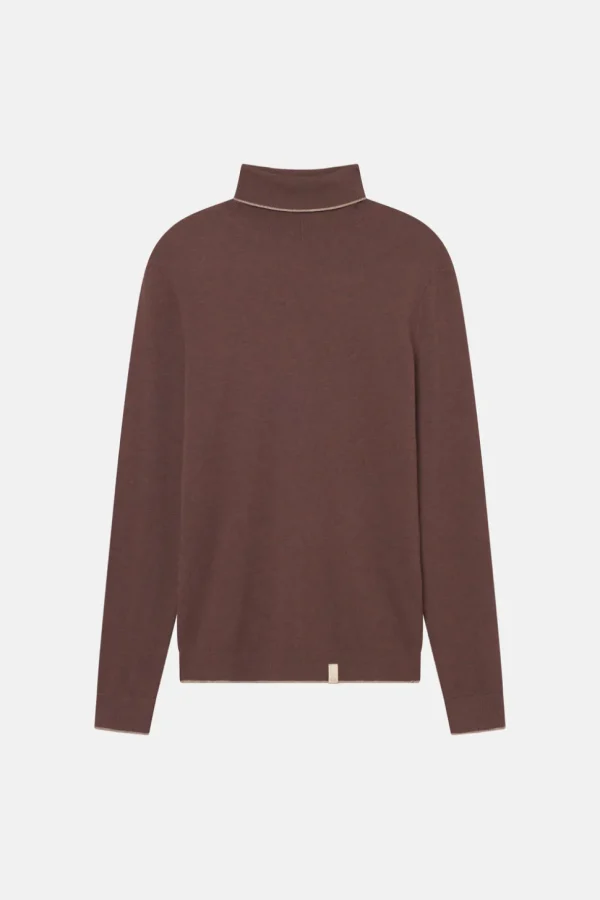 Rollkragen Pullover Merino Blend - Lumber
