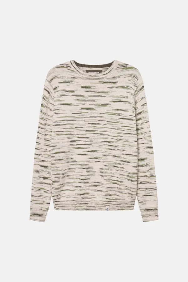 Roundneck-Space Dyed - Green Combo