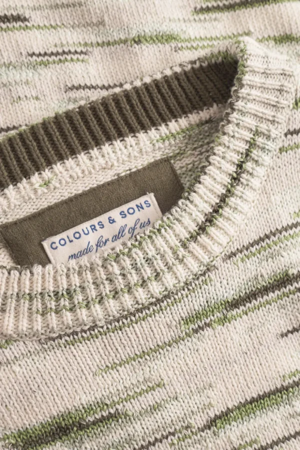 Roundneck-Space Dyed - Green Combo