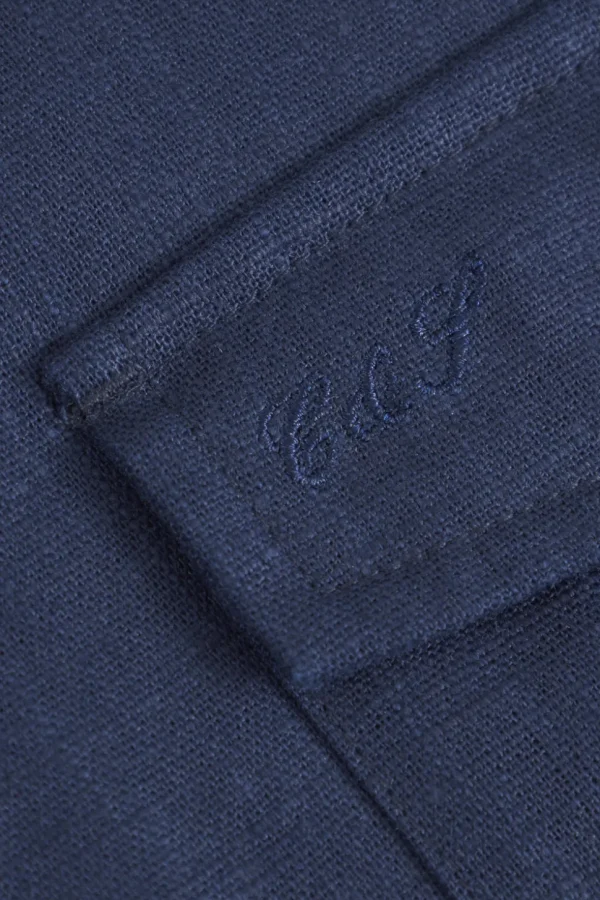 Safari Shirt Linen Blend - Navy