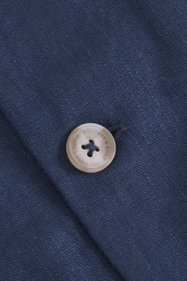 Safari Shirt Linen Blend - Navy