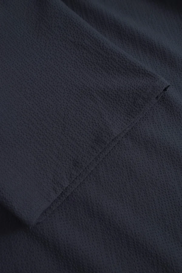 Shirt Seersucker Solid - Navy