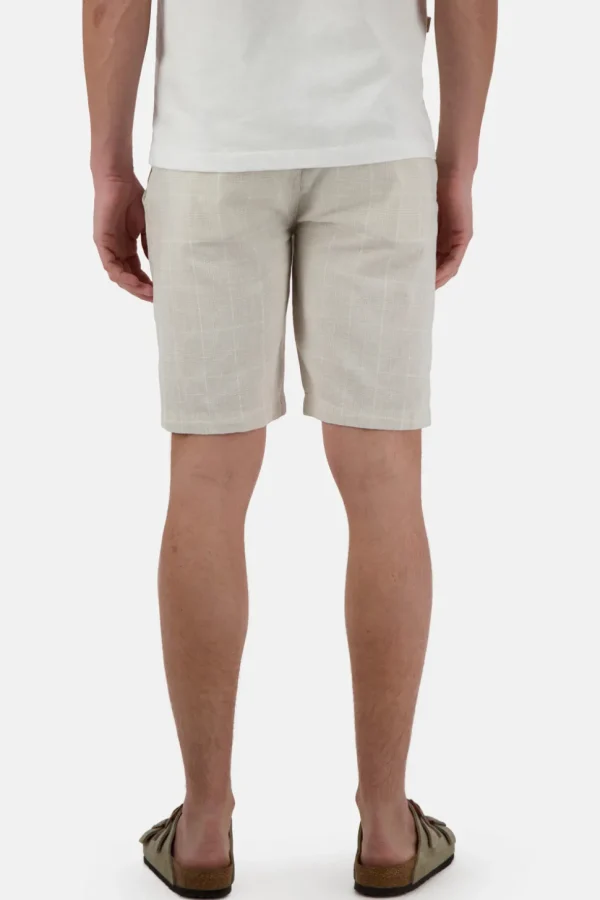 Shorts Leinen Blend - Tent Check