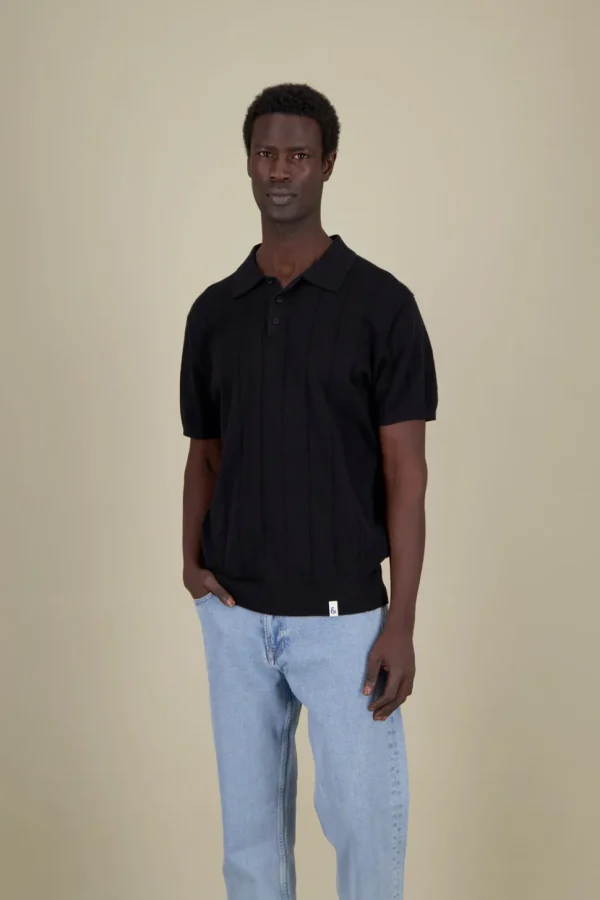 Strick Polo - Black
