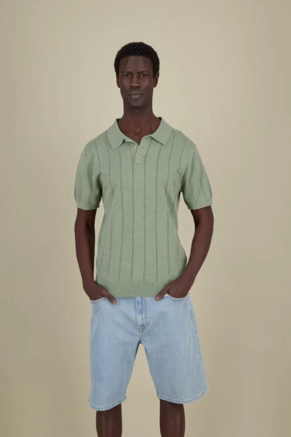 Strick Polo - Wasabi