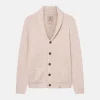 Strickjacke Donegal - Offwhite