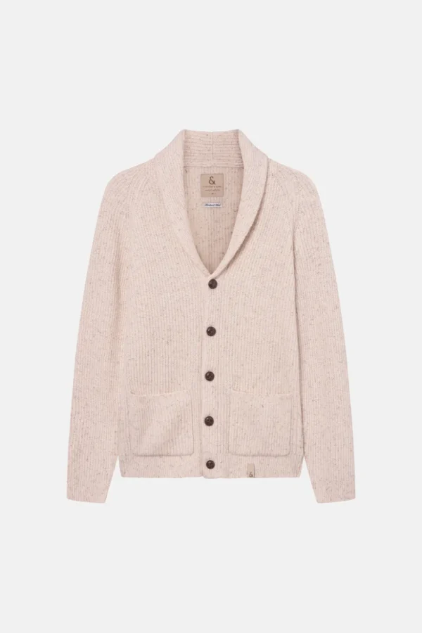 Strickjacke Donegal - Offwhite